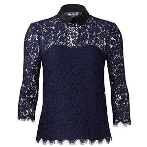 #rachelzoe lace collared blouse $345 retail